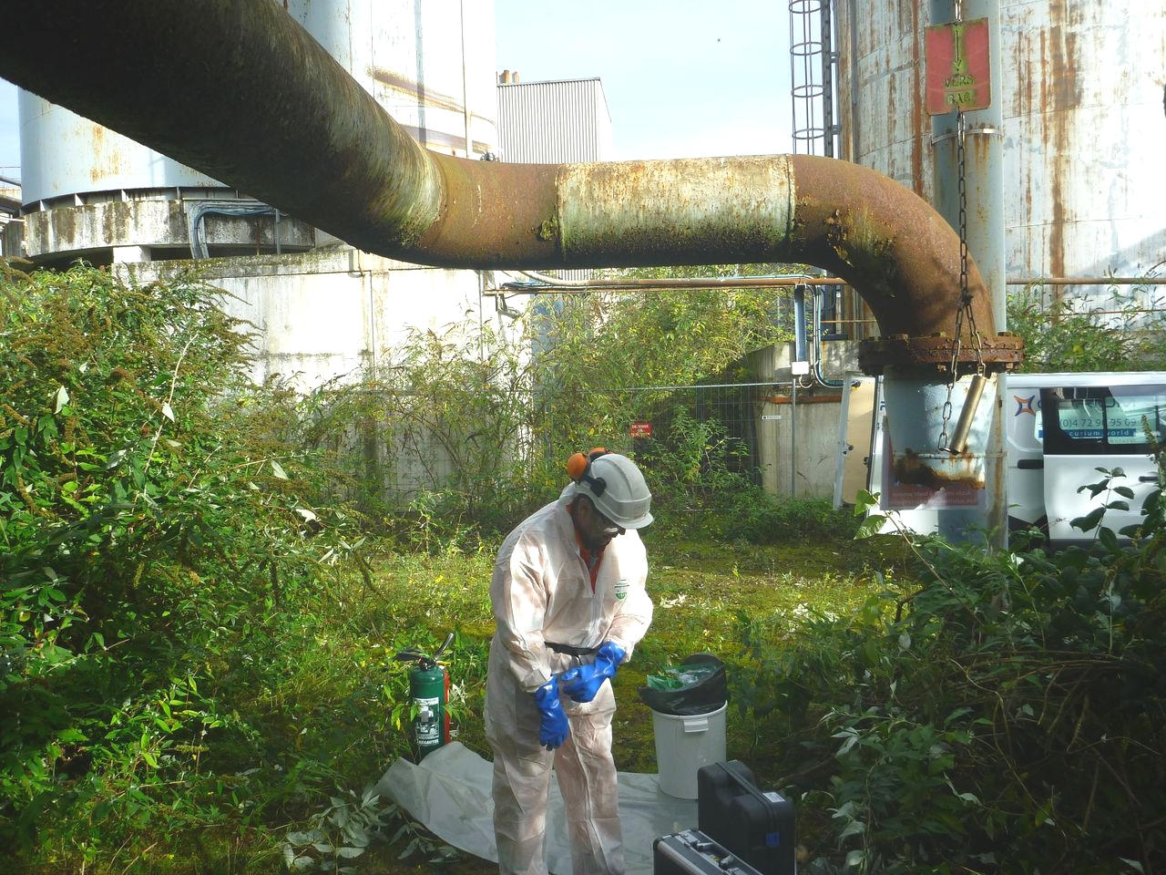 Diagnostic par CURIUM de produits dangereux sur site industriel avant démantèlement