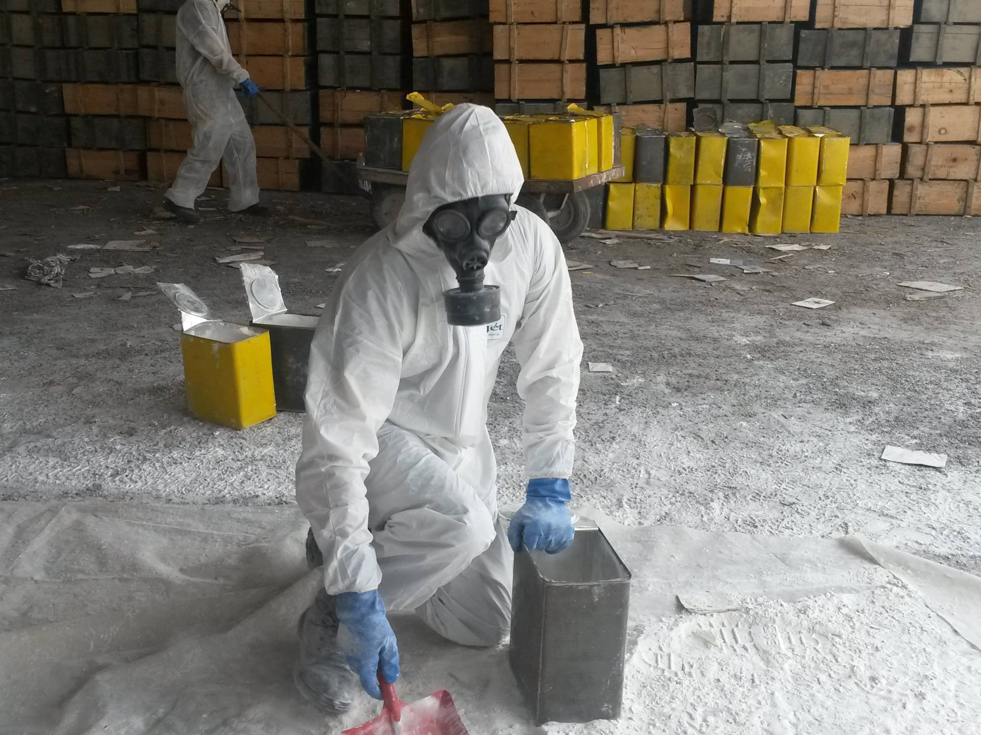 CURIUM a assisté l'OSCE pour le compte de la République d'Albanie pour le reconditionnement de déchets d'armes chimiques (napalm)